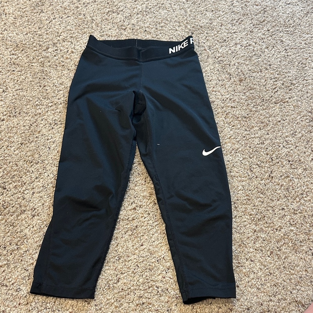 Nike Kids Black and White Leggings